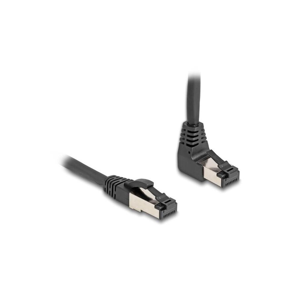 DELOCK RJ45 Netzwerkkabel Cat.8.1S/FTP 90° oben gew./gerade