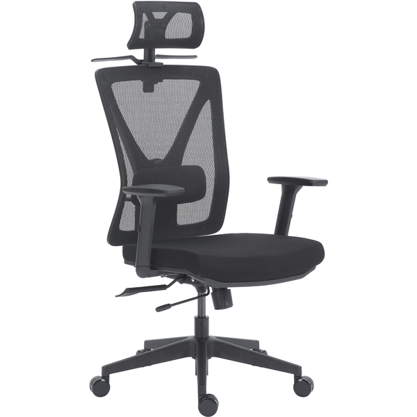 DELSO Kolinn magasabb dugattyús irodaszék, fekete