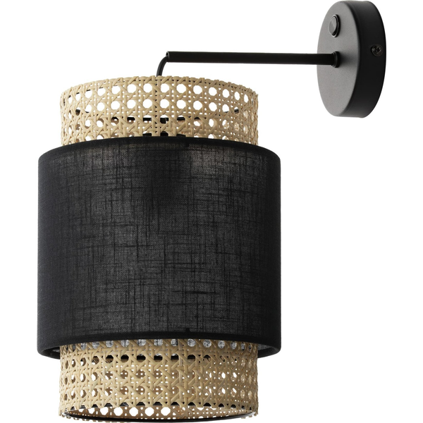 LANA 1P, Fali Lámpa, E27 Max. 60W, Fekete