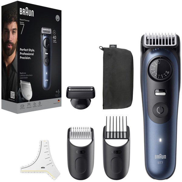 Braun BT7520 Series 7 Тример за брада Черно-син