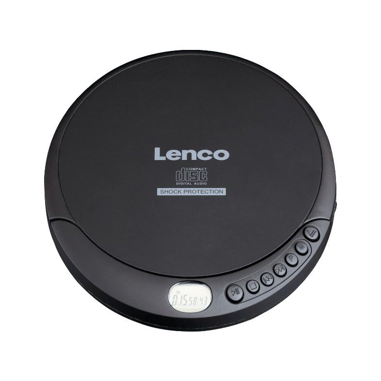 Lenco CD-200 Discman Hordozható CD lejátszó - Fekete (CD-200)