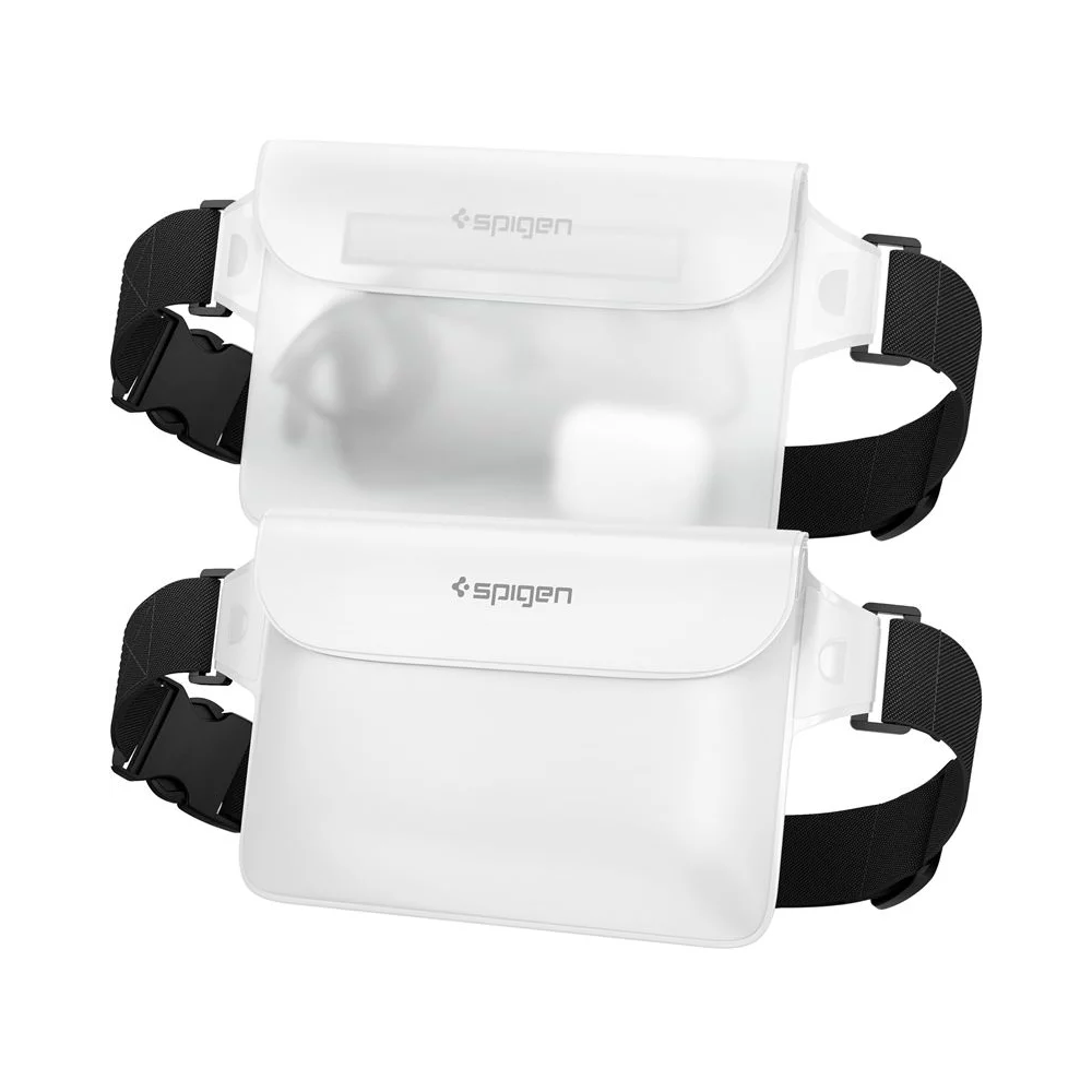 Spigen Aqua Shield Univerzális Vízálló Táska - Fehér (2db / csomag) (AMP06022)