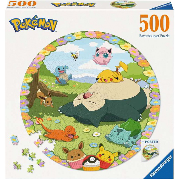 Pokémon Puzzle 500 Piezas Redondo