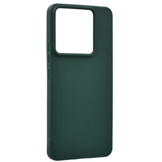 Gigapack Xiaomi Poco X6 5G szilikon tok matt sötétzöld (GP-154055) (GP-154055)