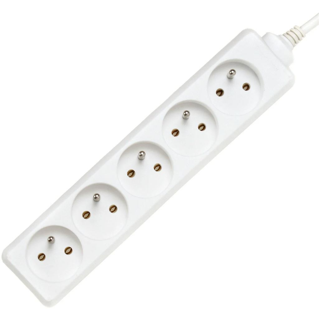 PremiumCord hosszabbító 5 francia aljzat 3m fehér (pp5-03) (pp5-03)