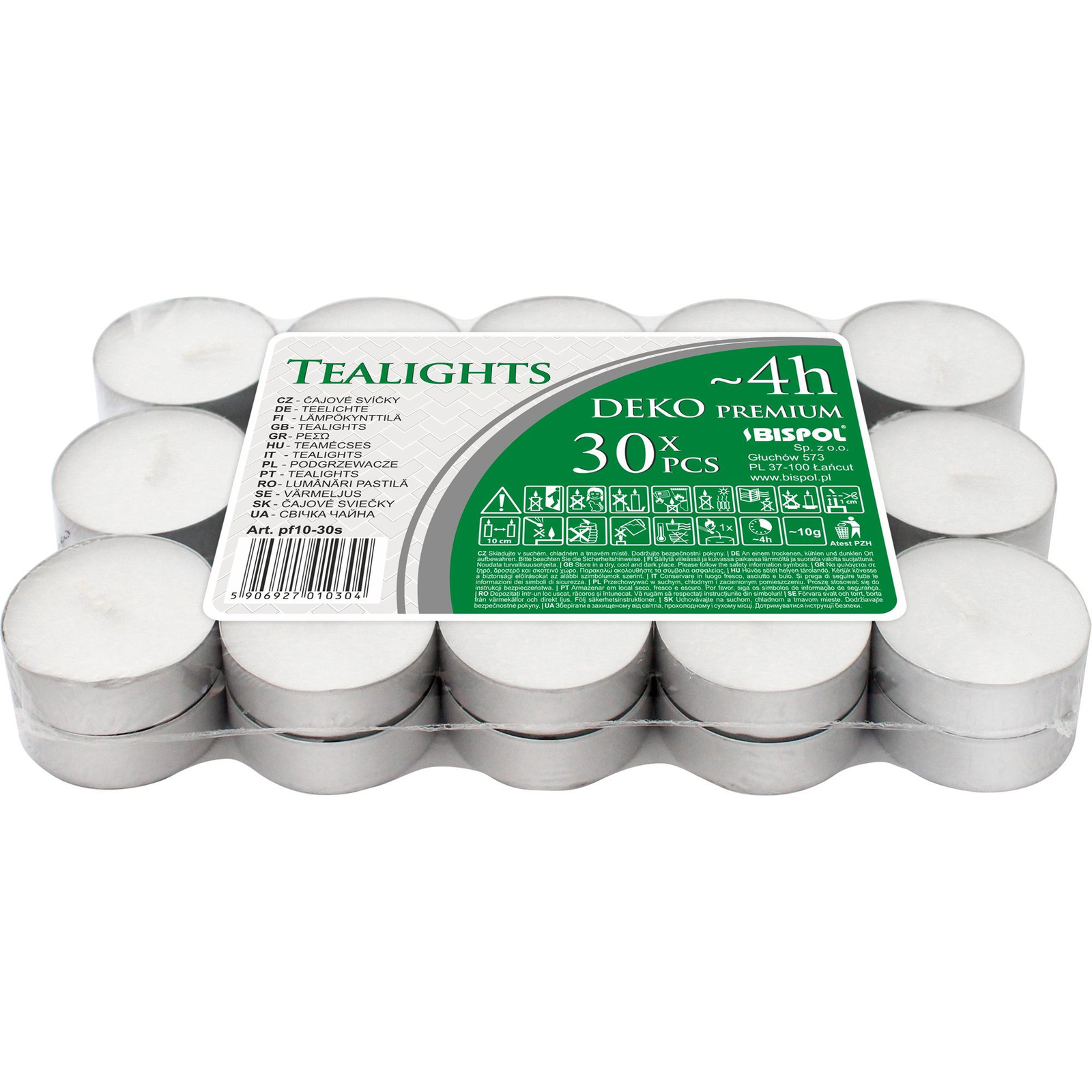 BISPOL teamécses, 30 darab (5906927010304)