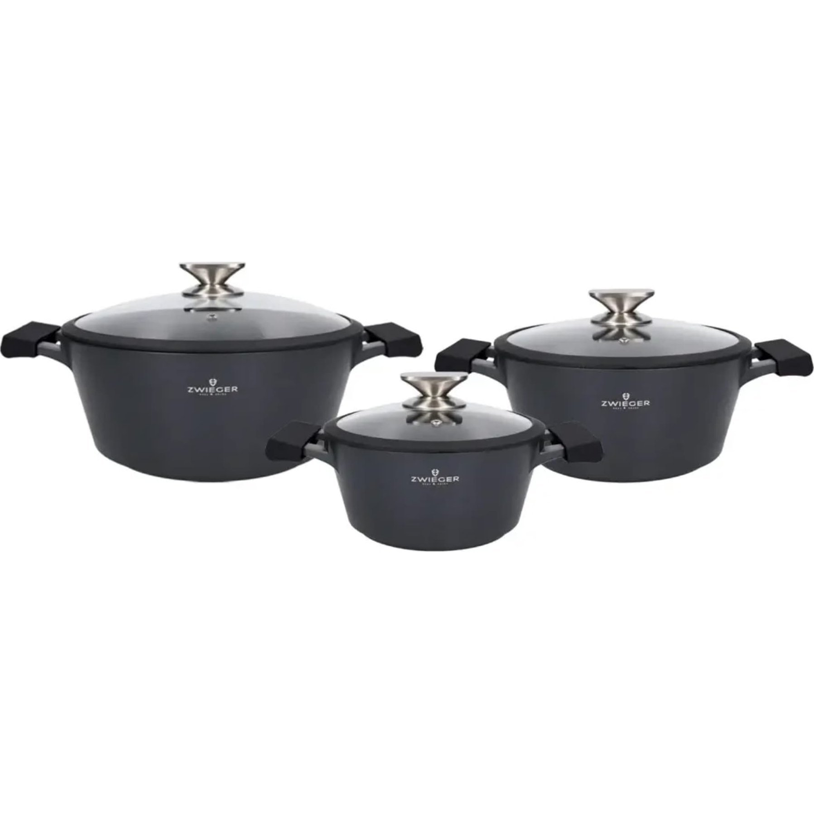 Zwieger Black Stone Edénykészlet - Fekete (6 részes) (LO5836-PROM Mondex)