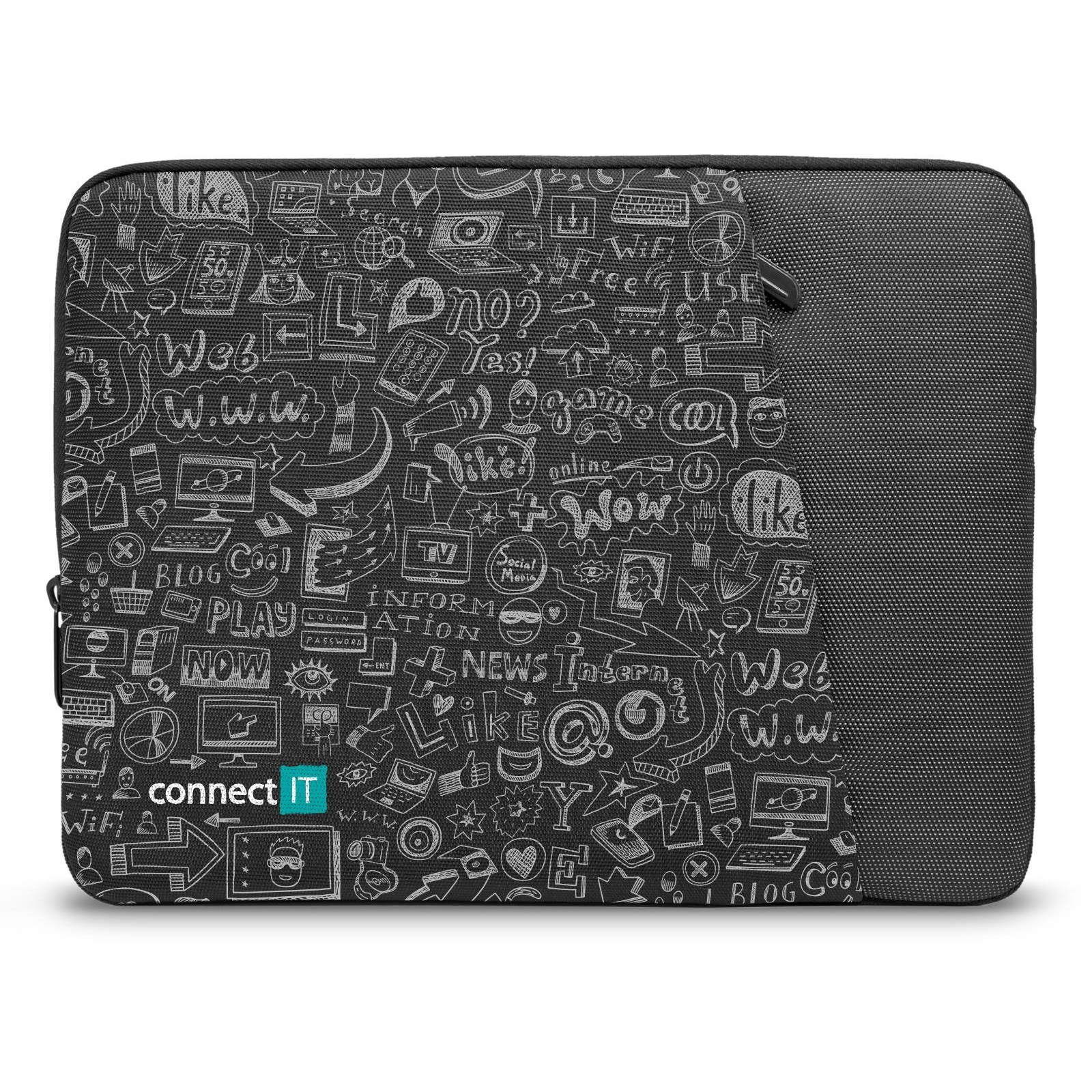 CONNECT IT DOODLE 13.3", fekete (CFF-7013-DD)