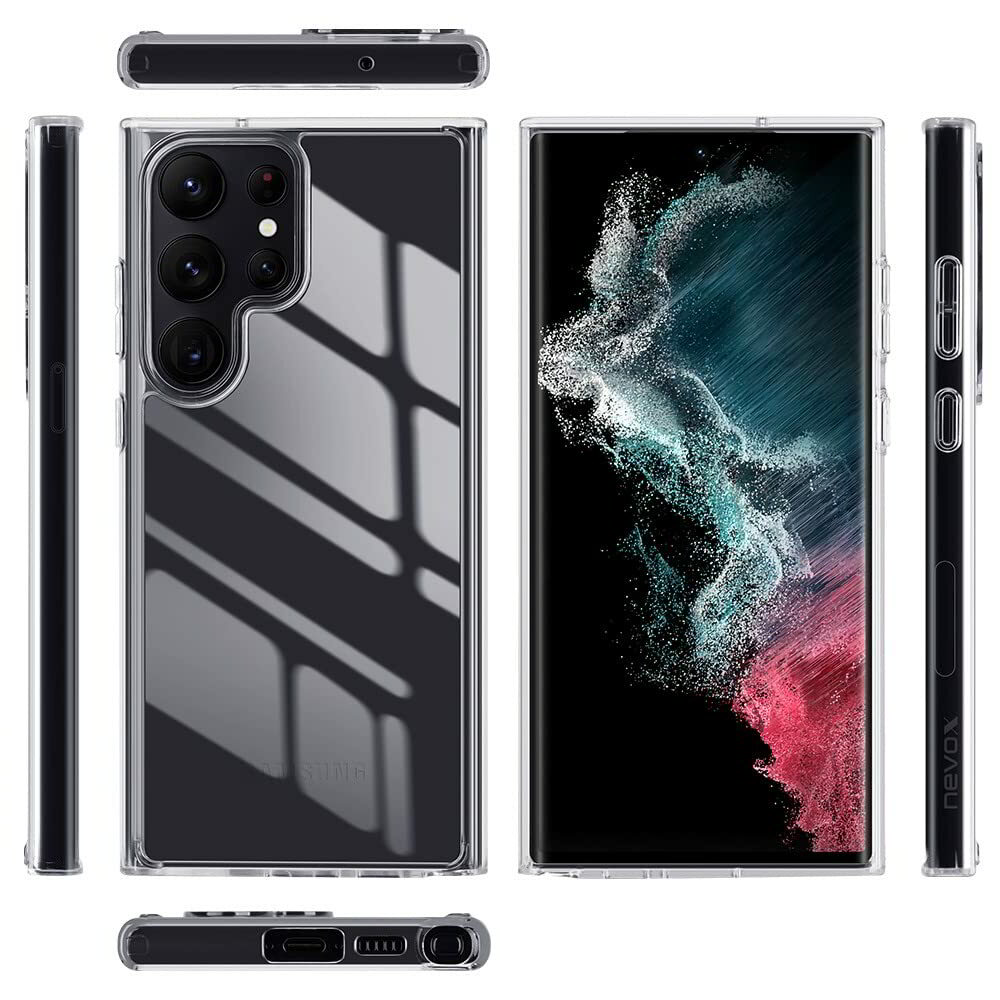 Nevox StyleShell ShockFlex Galaxy S23 Ultra Tok - Átlátszó (2165)