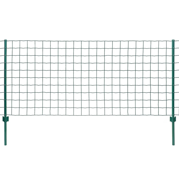 vidaXL Euro ogrodzenie, stalowe, 20 x 0,8 m, zielone