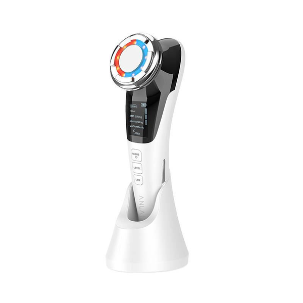 Aparat facial ANLAN ADRY11-001, functie masaj, EMS, 1000 mAh, Alb