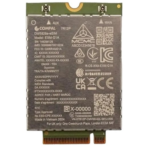 DELL DW5826E Intern WWAN 600 Mbit/s