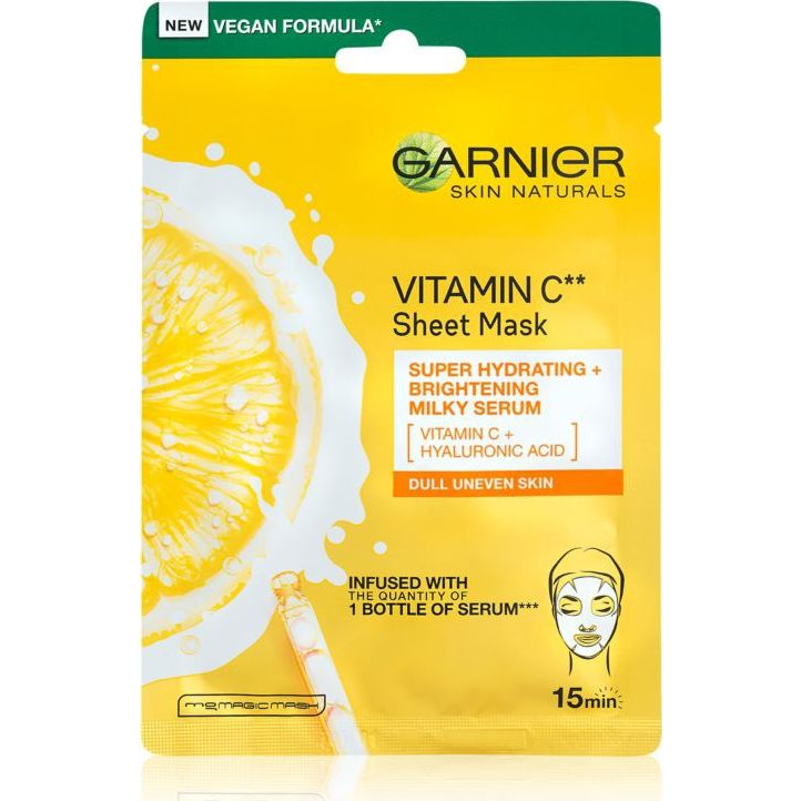 GARNIER Skin Naturals Vitamin C Sheet Mask Super Hydrating 28 g (118995)