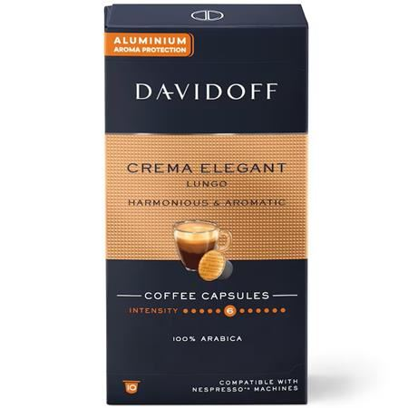 Davidoff Cream Elegant Lungo Nespresso® kompatibilis kávékapszula 10db (522672)