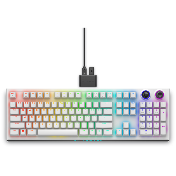 Alienware AW920K tastatur Spil USB + RF Wireless + Bluetooth Hvid
