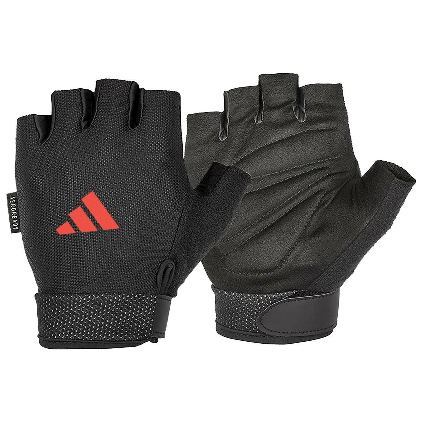 Adidas Essential Állítható Légáteresztő Sport Védőkesztyű M - Fekete / Piros (ADGB-12414-NL)