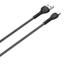 LDNIO LS481 USB-A - MicroUSB с LED светлина 1m кабел черен (5905316143494) (LS481 micro)