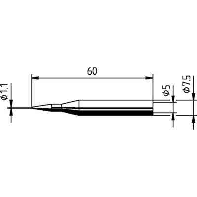 Ersa 0172BD Forrasztóhegy Ceruza forma Hegy méret 1.10 mm Tartalom, tartalmi egységek rendelésenként 1 db (0172BD/SB) (0172BD/SB)