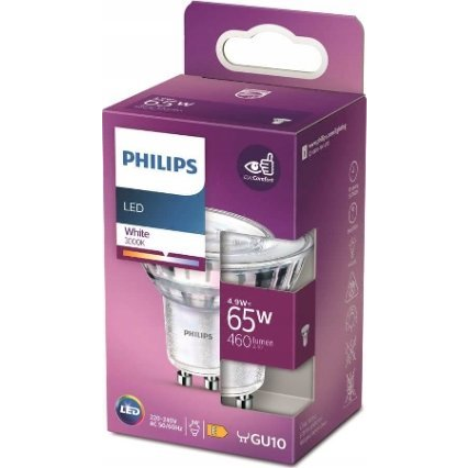 Philips 8719514308596 LED lámpa Fehér 3000 K 4,9 W GU10 E (929002981055)