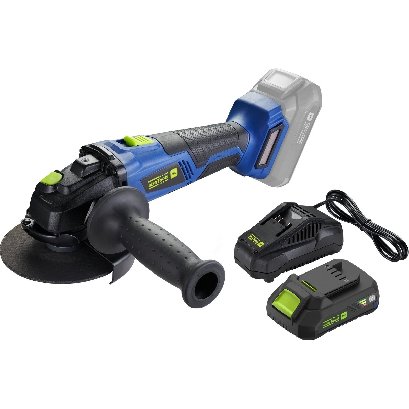 AlzaTools PRO CBAG20V Brushless BatteryONE 20V + 3,5A töltő + 2Ah akkumulátor (BUNATPT006)