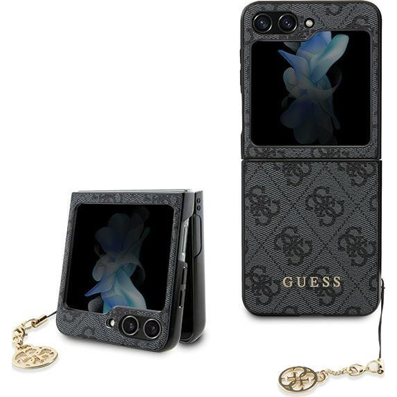 Защитен калъф Guess 4G Charms за Samsung Galaxy Z Flip 5, Сив