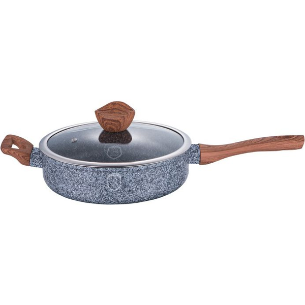 BerlingerHaus BH/1210 Forest Line Mély Serpenyő - Fedővel, 24 cm, Szürke