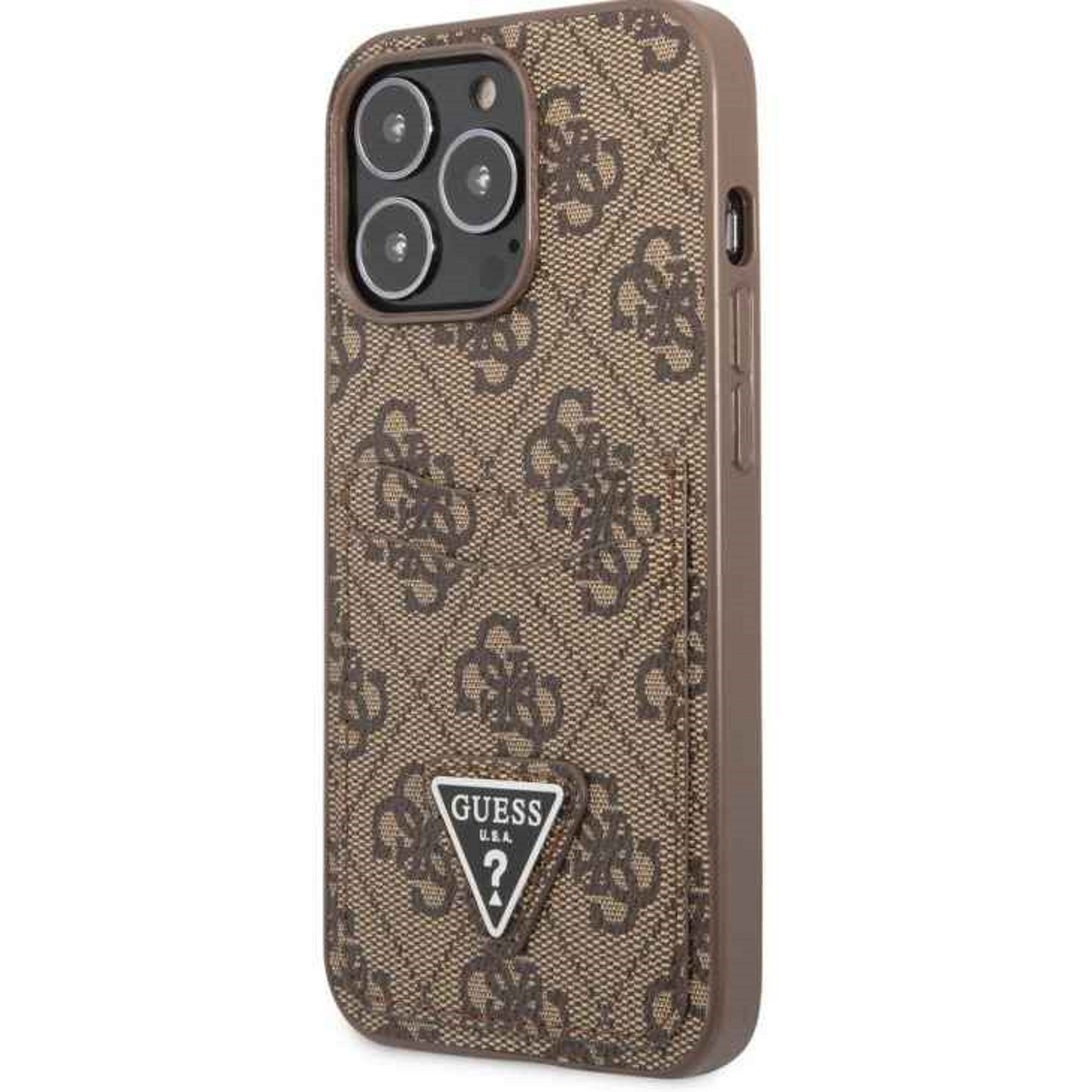 Guess IML 4G Printed Crossbody iPhone 15 Pro barna tok (GUHCP15LH4STW)