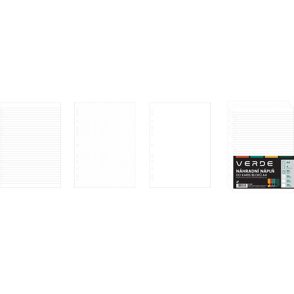 KARTON P+P spare cartridge for Verde A4 caris pads, 90 sheets (5-3131)