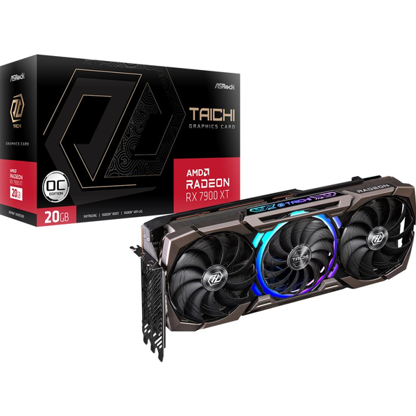 ASRock Radeon RX 7900 XT Taichi 20GB OC videokártya (RX7900XT TC 20GO)