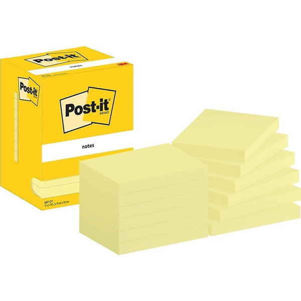 3M 7100290168 pouch autoadesiva Rettangolo Giallo 100 fogli Autoadesivo