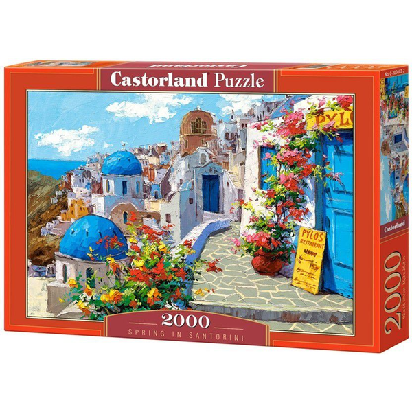 Castorland Spring in Santorini 2000 pcs Puslespil 2000 stk Kunst