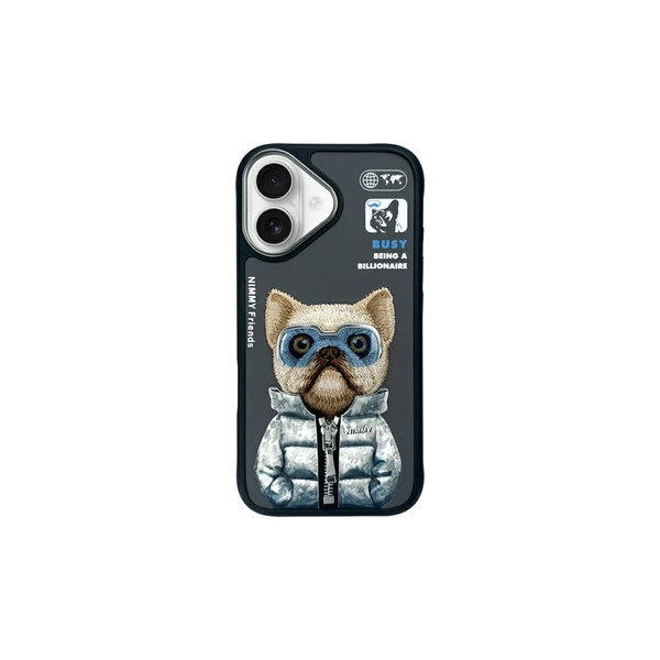 Nimmy tok iPhone 16 6.1" készülékhez Cool&Cute 2.0 Dog fekete