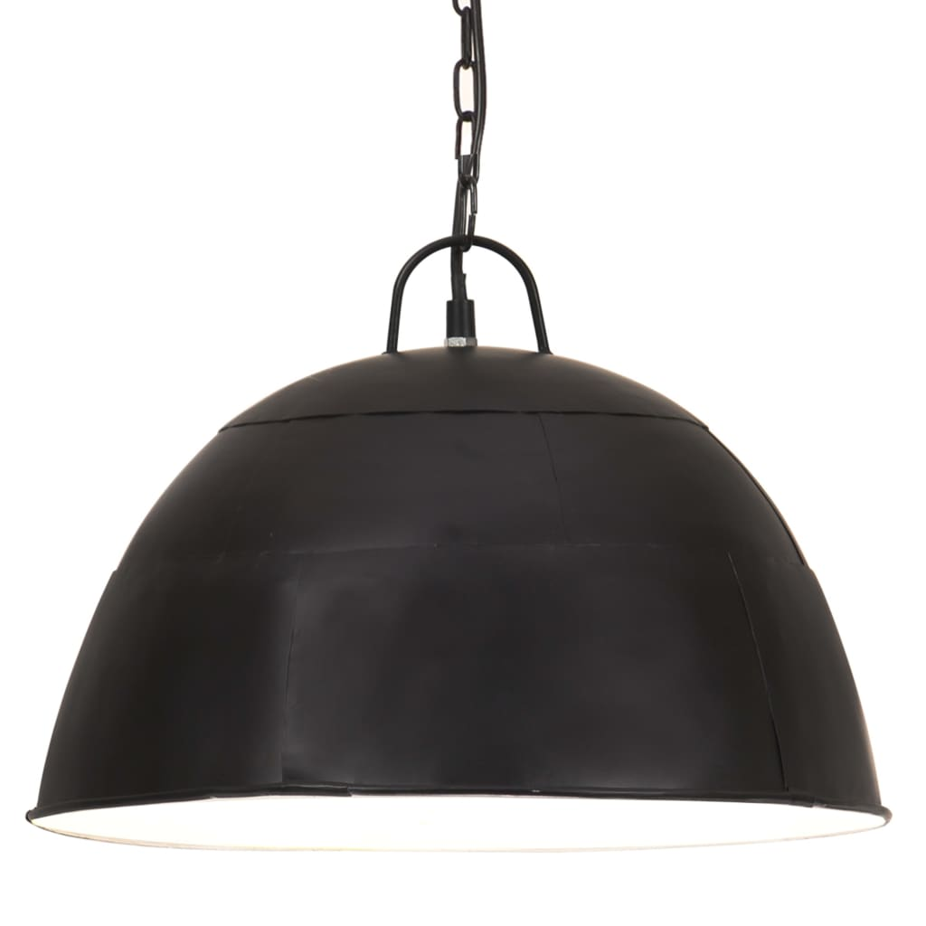 kerek fekete ipari vintage függőlámpa 25 W 41 cm E27 (320543)