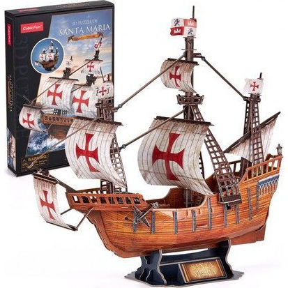 CUBICFUN 3D puzzle játék 204 darabos Santa Maria 3D-T4038 (306-T4038H)