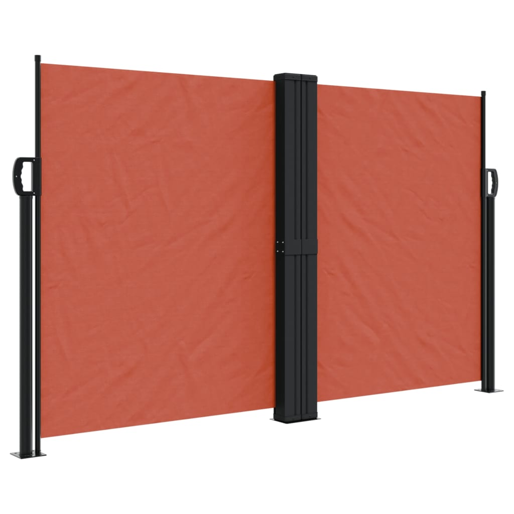 terrakotta behúzható oldalsó napellenző 140 x 1000 cm (4004723)