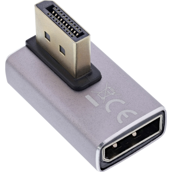 InLine 17291H adattatore per inversione del genere dei cavi DisplayPort Grigio, Nero