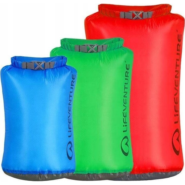  Lifeventure Ultralight Dry Bag Multipack (5L, 10L, 25L)