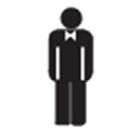 Apli 00836 Információs matrica - Férfi mosdó (00836)