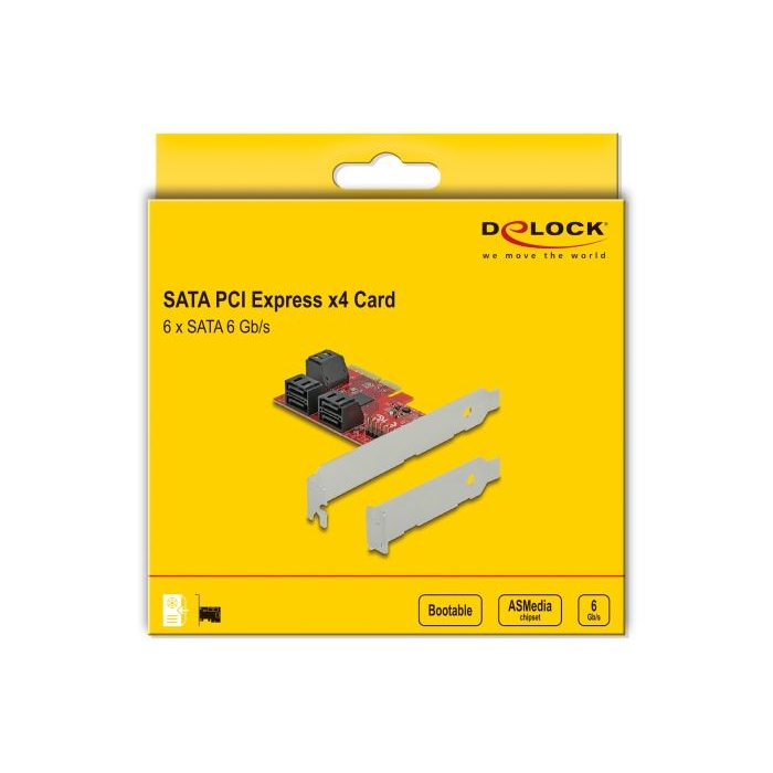 Delock 6 portos SATA PCI Express x4 kártya (89042) (del89042)