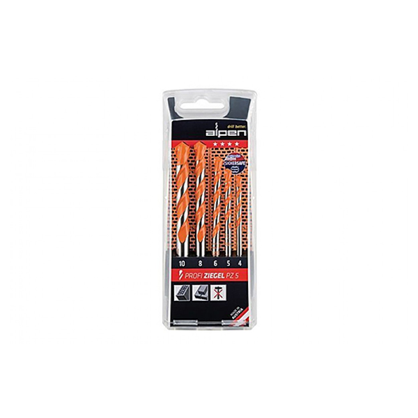 Комплект от 5 свредла за тухли Alpen