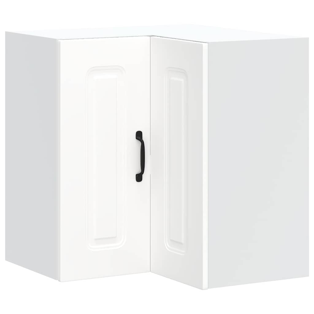 Konyhai fali sarokszekrény Kalmar fehér színű műfa (853617)