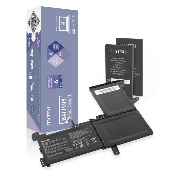 Mitsu Asus Vivobook 15 X510 / S15 S510UA Laptop akkumulátor 41Wh