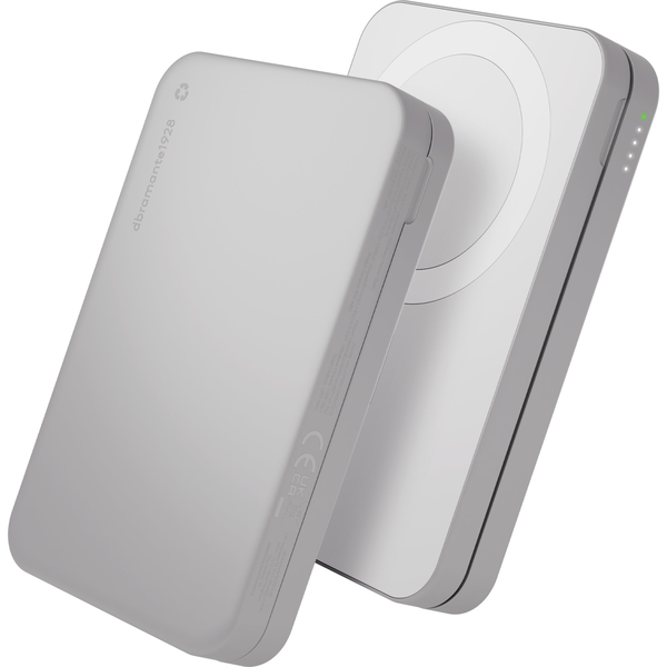 dbramante1928 CP08ACWH7275 powerbank 8000 mAh Trådløs opladning Aluminium