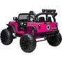 Brothers JEEP 24V Elektromos Kisautó Lakkozott Pink 6517