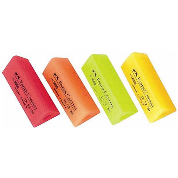 Faber-Castell háromszögletű neon radír ceruzához - Többféle (P0019-0093)