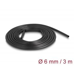 Delock PVC szigetelő borító cső 3mx6mm fekete (18992) (delock18992)