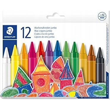 Staedtler Noris jumbo 12 darabos Zsírkréta készlet - Vegyes színek