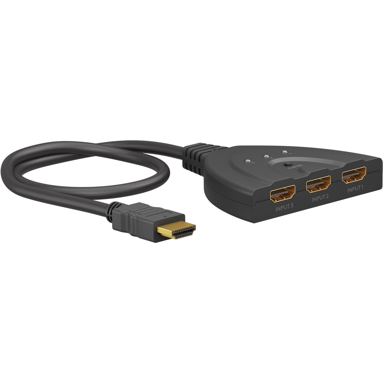 Goobay 58487 HDMI Switch 3to1 4K @ 30 Hz (1 PC - 3 Kijelző)