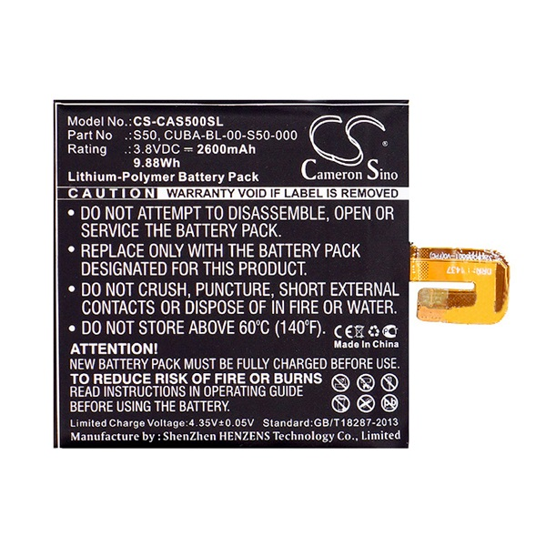 Cameron Sino CS-CAS500SL CAT S50 Telefon akkumulátor 2600 mAh