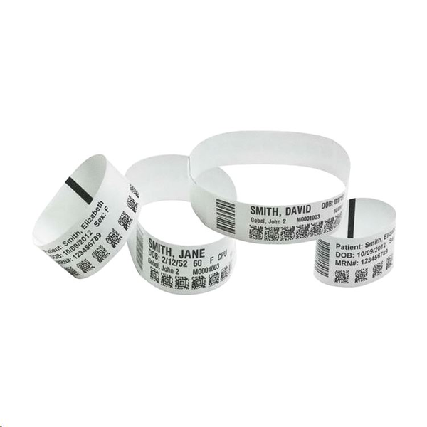 Zebra Wristband Z-Band Ultrasoft Synthetic 175/roll Plain